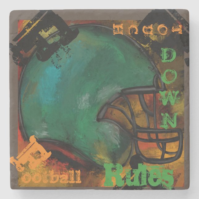 FOOTBALL STONE COASTER (Front)