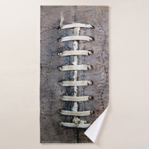 Football Strings Horizontal Bath Towel