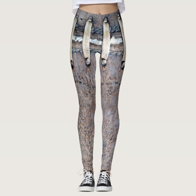 Football Strings Horizontal Leggings (Front)
