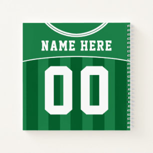 Football sur mesure Football Green Jersey Carnet