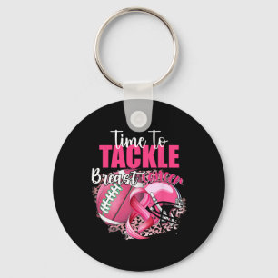 Football Survivor Time To Tackle Breast Cancer Awa Keychain