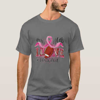 Football Tackle Cancer Pink Ribbon Breast Cancer A T-Shirt