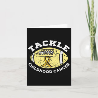 Football Tackle Childhood Cancer Awareness Wear Go Card
