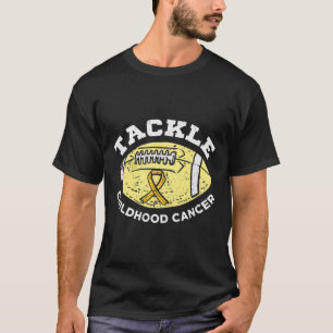 Football Tackle Childhood Cancer Awareness Wear Go T-Shirt