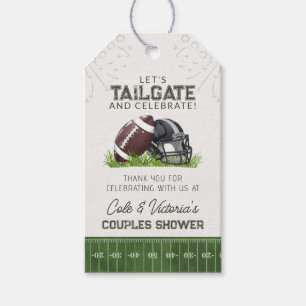 Football Tailgate & Celebrate Couples Shower Gift Tags