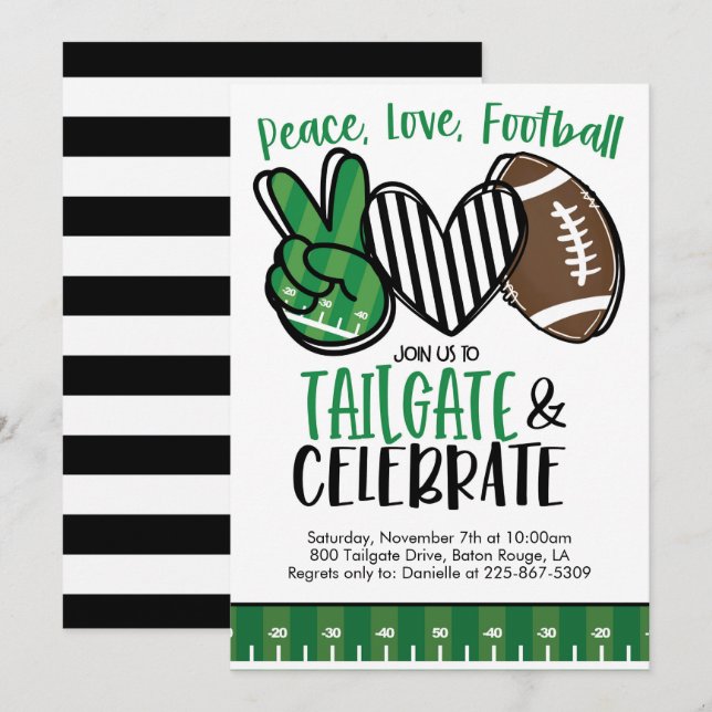 Football Tailgating Invite (Front/Back)