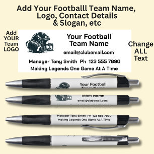 Football Team - Add your own details & Logo Pen