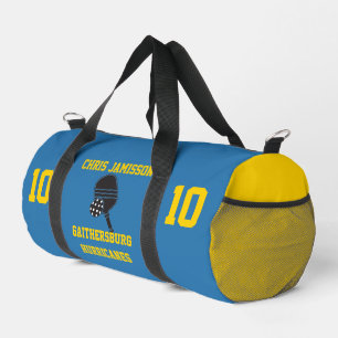 Football Team Coach Player Light Blue Personalized Duffle Bag
