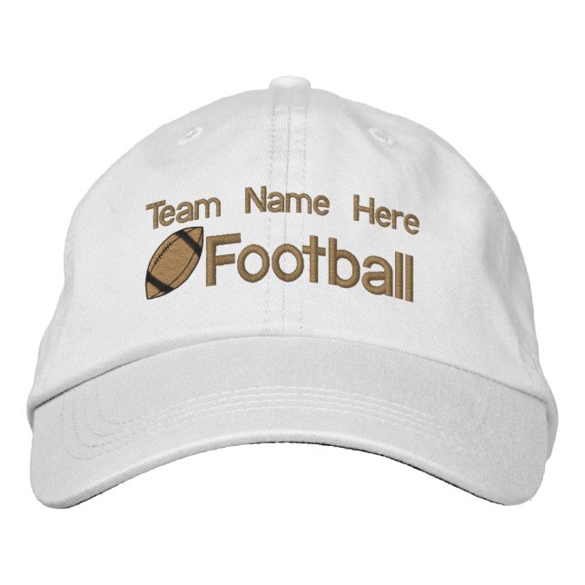 Football Team Embroidered Hat (Front)