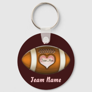 Football Team Mom Keychain
