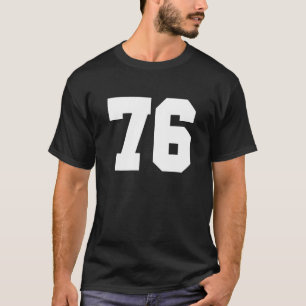 Football Team Number 76 American Rugby Team, Cool  T-Shirt