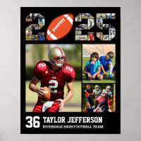 Football Team Senior Class of 2025 Sports Collage