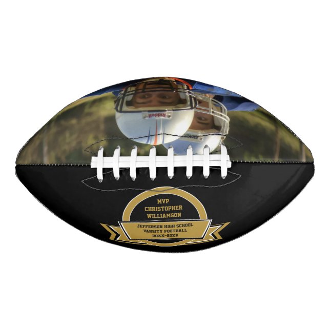 Football Team Sports Award With Your Own Photo (Front)