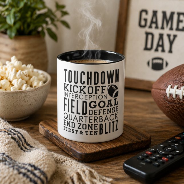 Football Terms Collage Mug (Creator Uploaded)