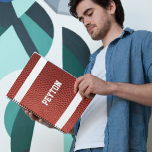 Football Texture Personalized Notebook