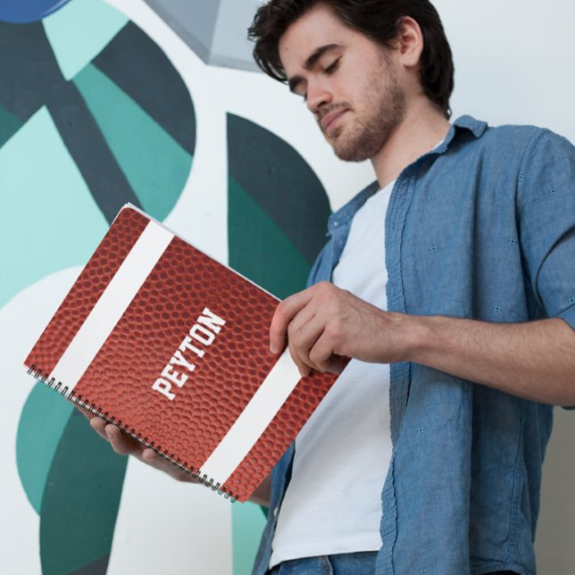 Football Texture Personalized Notebook (Creator Uploaded)