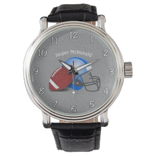 Football Textured Background photo personalize Watch