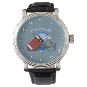 Football Textured Background photo personalize Watch