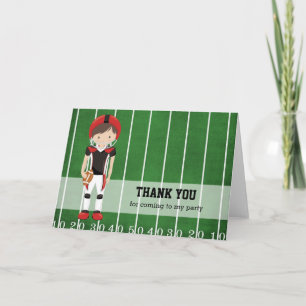 Football Thank You Card