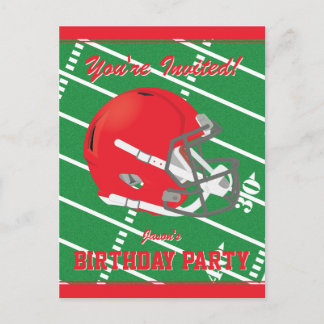 Football Them Party Invitation Carte postale modif