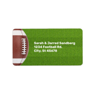 Football Theme Bar Mitzvah Label