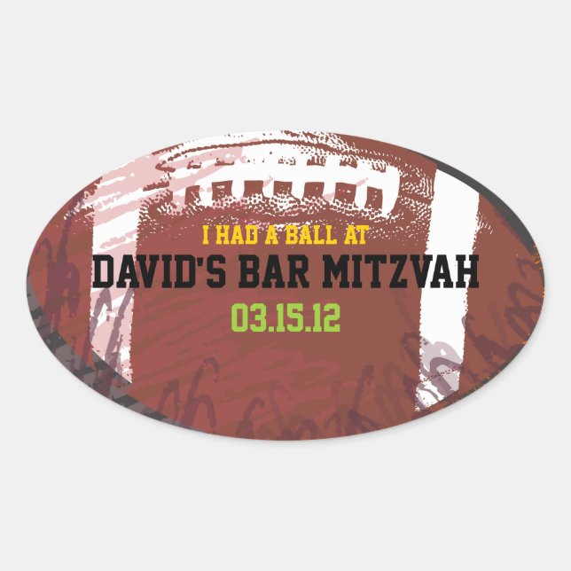 Football Thème Invitation Retour Adresse Sticker (Devant)