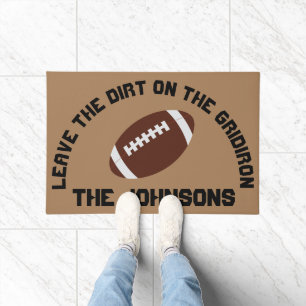 Football Theme Personalized Doormat
