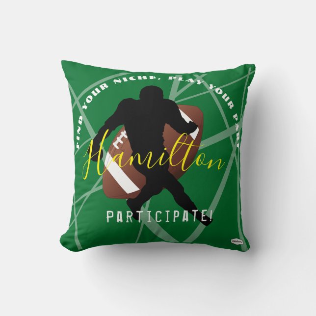 FOOTBALL Theme Pillow HAMbyWG (Front)