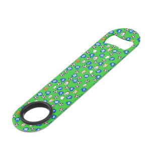 Football Theme with Blue Shirts Speed Bottle Opener