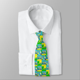 Football Theme with Players and Fans Tie