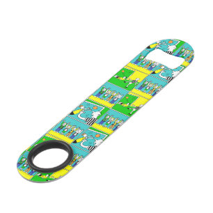 Football Theme with Players & Fans Bar Key