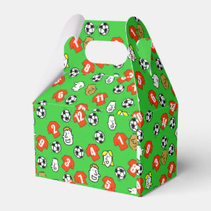 Football Theme with Shirts in Red Favor Box