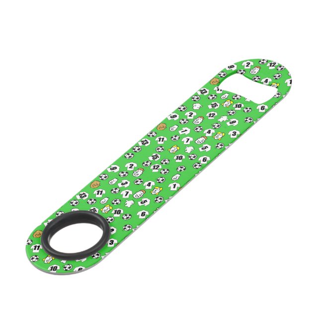 Football Theme with White Shirts Bar Key (Front Angled)