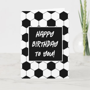 Football Themed Birthday Party Card