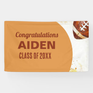 Football Themed Graduation Party  Banner