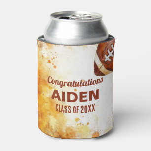 Football Themed Graduation Party  Can Cooler