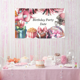 Football  themed Touchdown for girl  Banner
