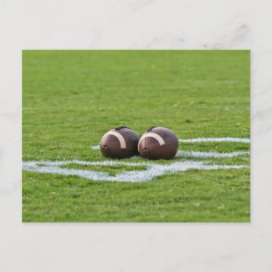football themes postcard