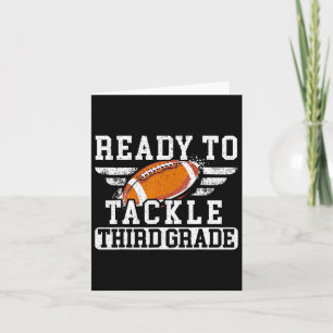 Football Third Grade First Day Of School Back To S Card