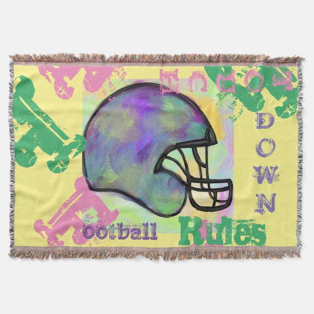 FOOTBALL THROW BLANKET (Front)