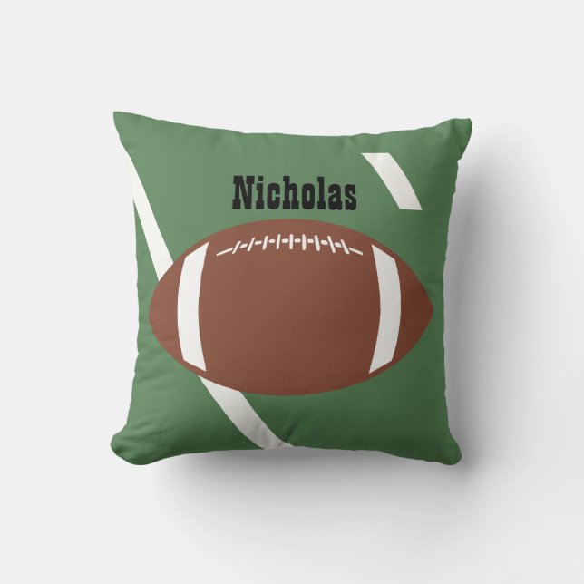 Football Throw Pillow (Front)