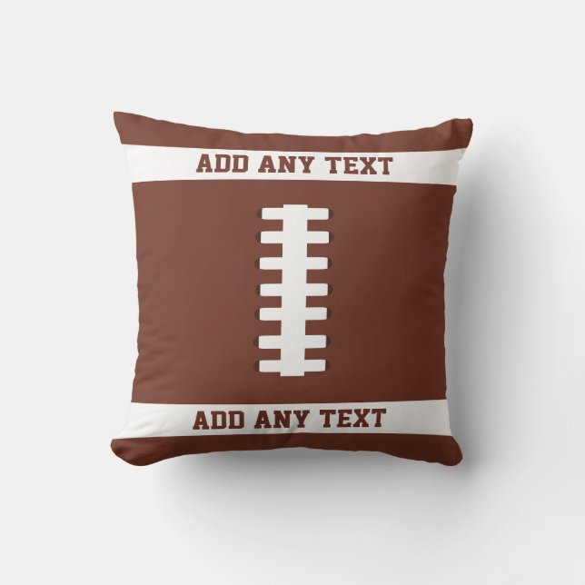 Football Throw Pillow (Front)