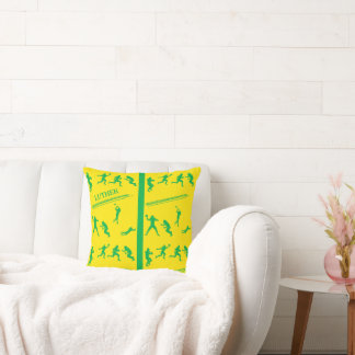 Football throw pillow