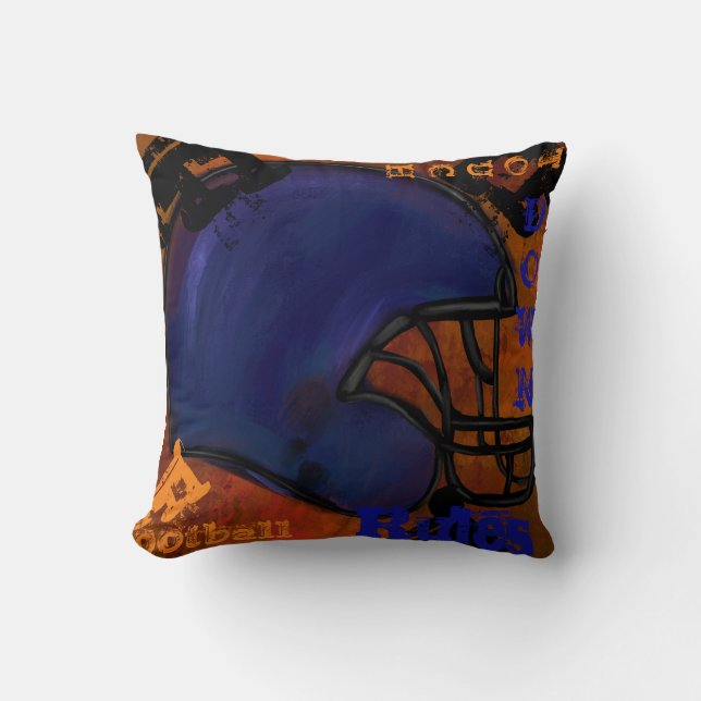 FOOTBALL THROW PILLOW (Front)