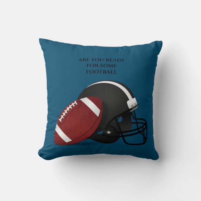 FOOTBALL throw pillow. Pillow (Front)