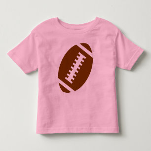 FOOTBALL TODDLER Pink   Front Football Graphic T-shirt