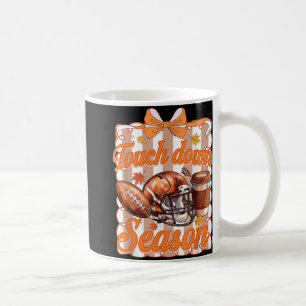 Football Touchdown Season, Fall Football Coquette, Coffee Mug