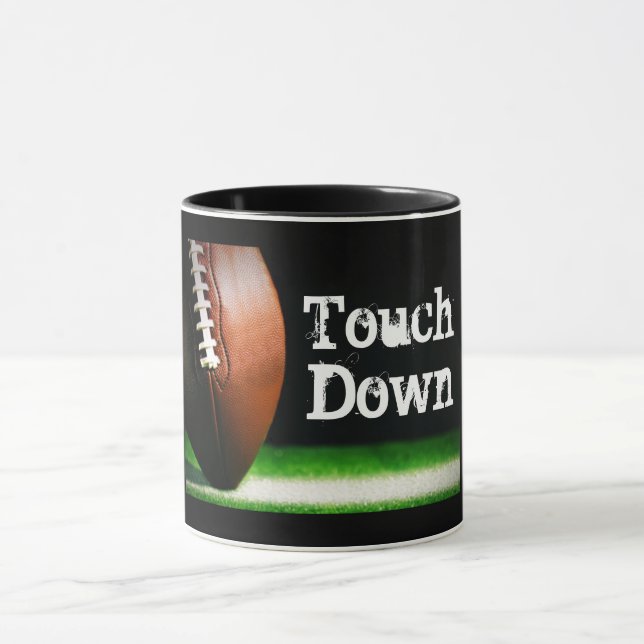Football Touchdown Typography Mug (Center)