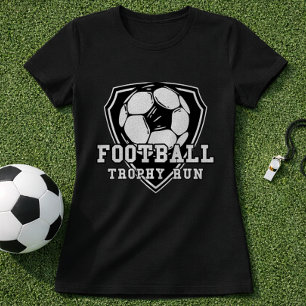 Football Trophy Chase Soccer Badge Crest T-Shirt
