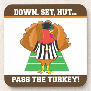 Football & Turquie Thanksgiving Dessous de verre e